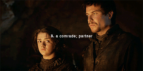 titaniae: “Arya is Gendry’s mate”