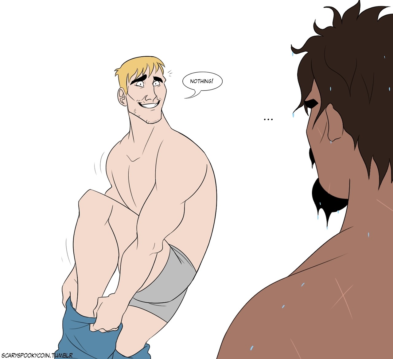 scaryspookycoin:     (°w°)b   A self-indulged comic where you’ll see Jack see