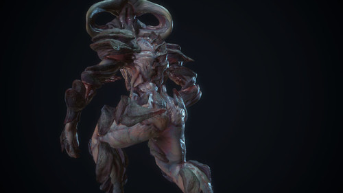 quarkmaster:HunterFinally finished this thing…wanted to make a Hunter-like alien creature. Wanted to