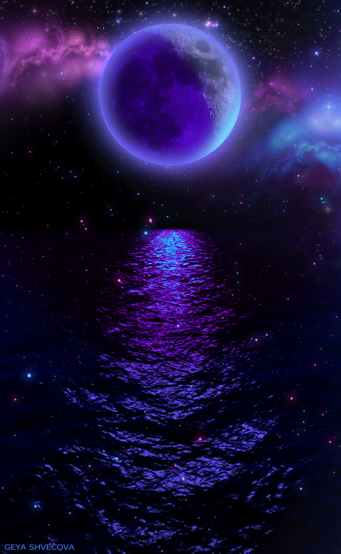 geyashvecova:    Art G.Shvecova (Design graphics - Neon Moon_Sea_120418)   