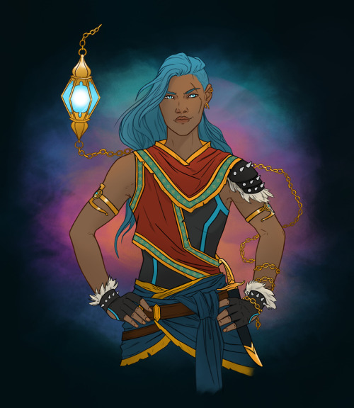 lifeofthepartydnd: And last but not least - Official character art of our electric sorceress Elyse P