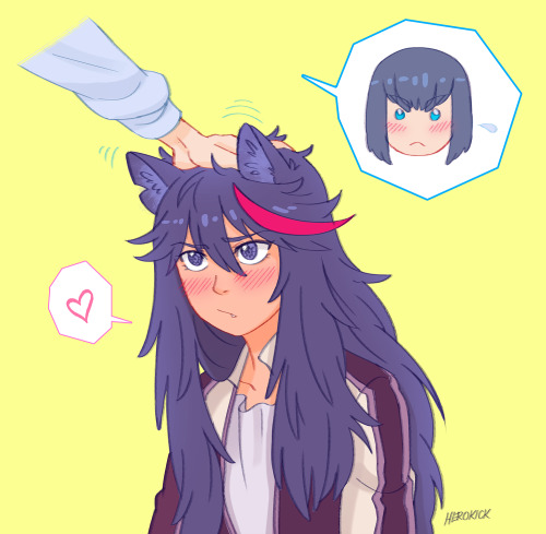 XXX herokick:  Long-haired Ryuko + Inu Ears = photo