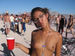 hotdrunkchicks:  Wow, this girl has no tan lines at all!