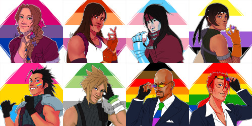 Pre-orders open!Pre-orders are now open for my queer FF7 prints! The pre-order period will last unti