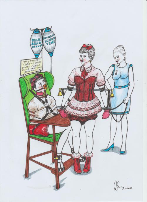 sissymarcia: boatfishing62:A tour of the institution ..! Perfect Bondage for Diapersissys!