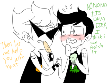 ibiscolors:  happyds:  I get otp feelings all the time yet I never know what to draw them dOING         i made a comic ah…. 