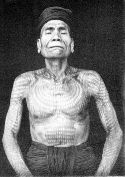 Nextecuiltentetl:  Traditional Dayak Tattoos - Indonesia - 1986 