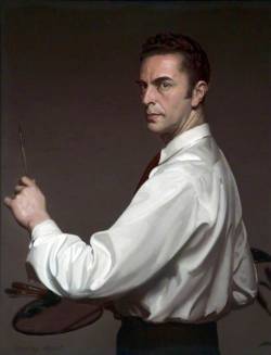   Stanley Reed (1908-1978) - Self Portrait, oil on wood, 91,5 x 71 cm.  