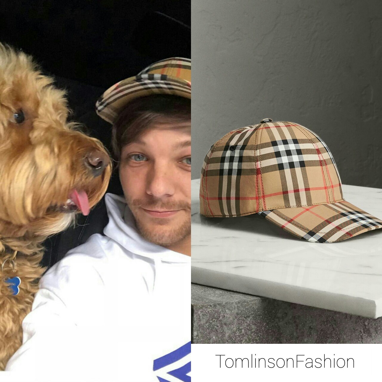 vintage check baseball cap