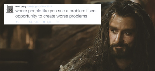 hobbitunderthemountain: Thorin + wolf pupy tweets (1/?)