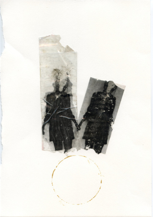 annaxmalina:  {2o14} (laser prints, sticky tape, acrylic, paper)  