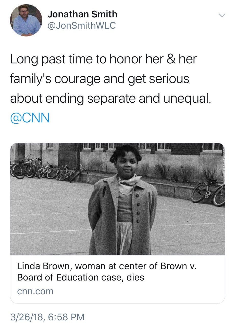 odinsblog:Rest In Peace, Linda Brown. Thank you for your courage in the fight to