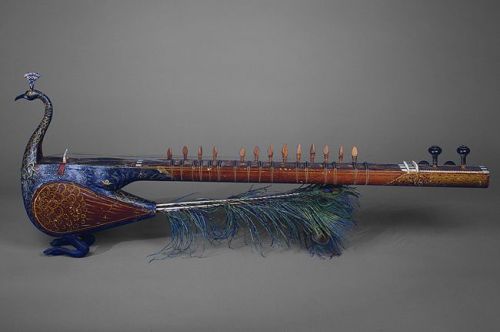 Mayuri (peacock), 19th century India Wood, parchment, metal, feathers;L. 44 in. (112 cm) The Crosby 