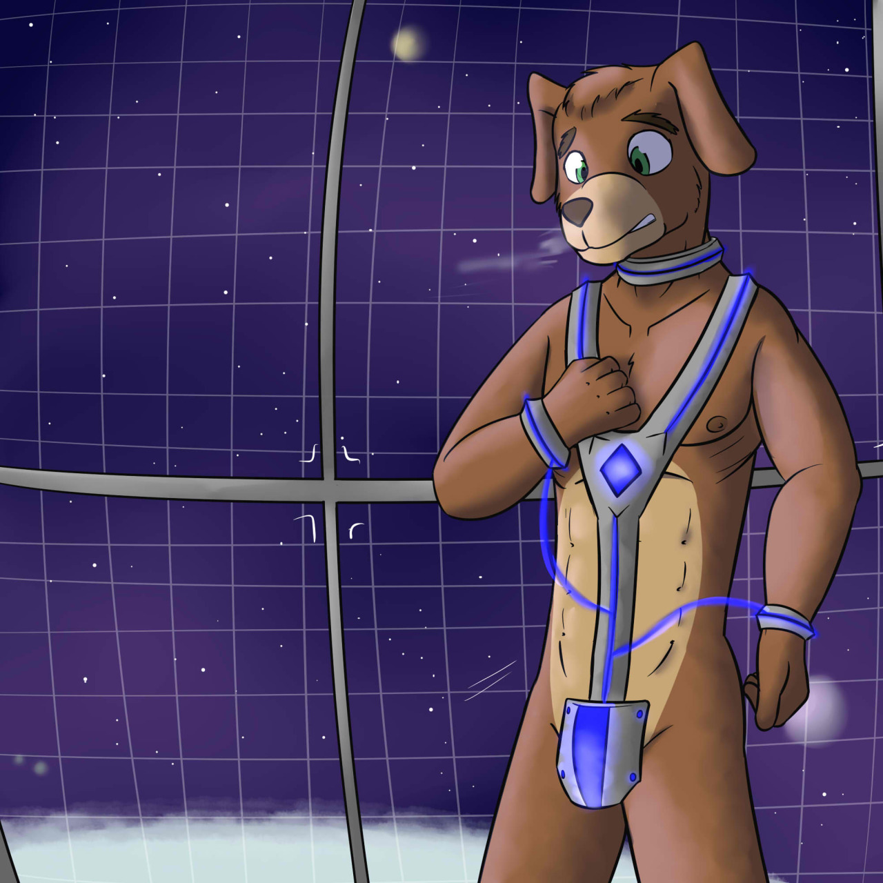 Bill Grey in the Space Prison.  A freshly captured prisoner, he&rsquo;s hasn&rsquo;t