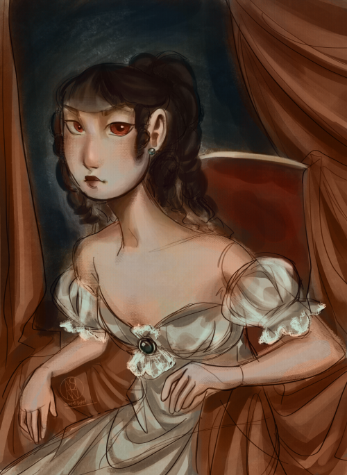 Messy Sketch For Practice Purposes! Celeste Feels Like The Kind Of Person To Get A Portrait Of Herself