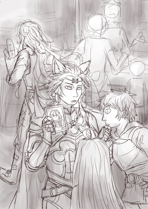 this was going to be my entry for a gbf zine but it was cancelled midway through so I kinda lost mot