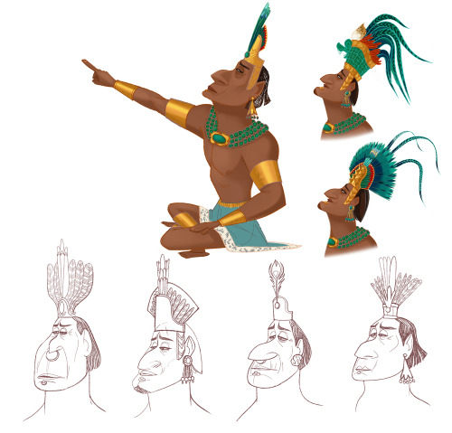 Character work continued… Montezuma, Sacajawea, Queen Victoria… All images are propert