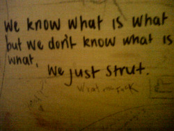 Girlsroomgraff:  I Don’t Really Follow This One Until The “We Just Strut&Amp;Quot;