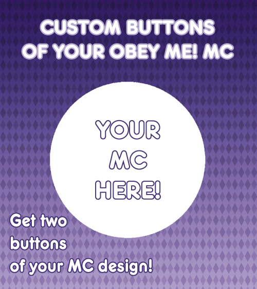 Introducing Obey! Me Shall We Date Button Packs, where I also have an exclusive offer for those that