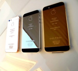 phuckindope:  24K Golden iPhone 5S 