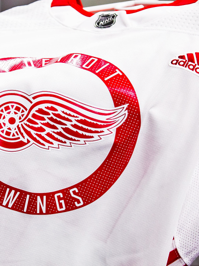 detroit red wings practice jersey