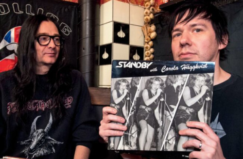 slavghoul:Tobias and Jonas Åkerlund posing with their favourite records. Photos from Rock'N'Roll Mag