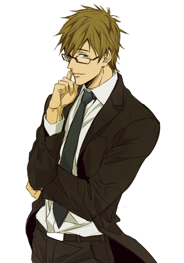 free-obsessed:  Suits and glasses by messmatics (Pixiv Artist ID: 687014) 