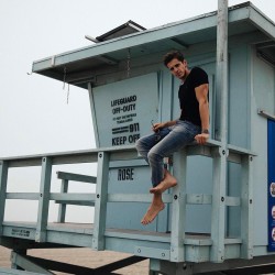 matthiasgeerts:  Lifeguard off-duty! 💦 I’ll be the new one, howboutdat? #VeniceBeach (at Venice Beach, California)