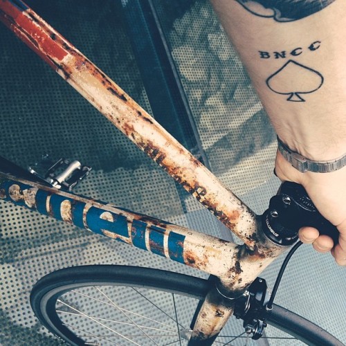 #custom #cinelli #vigorelli by @motorreeen #bncc #fixedgear #trackbike #bikeporn #igerscycling #cycl