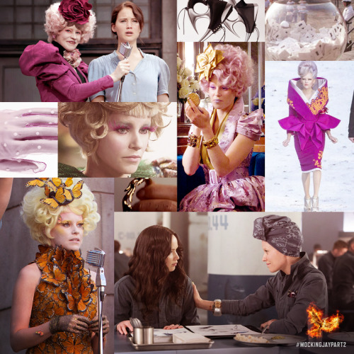 mockingjaymovie:The evolution of Effie Trinket. 