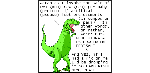 qwantzfeed: don’t even ACT like english prefixes aren’t productive around me or you will get an idiomegapanomnischooling comics! merchandise! patronage! 