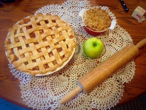 Happy 3.14.15!! My aunt is making a bunch of hand-baked apple pies from scratch to celebrate pi day!