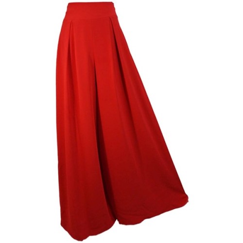 Lauren Lynn London - The Millie Palazzo Pants Flared ❤ liked on Polyvore (see more red trousers)