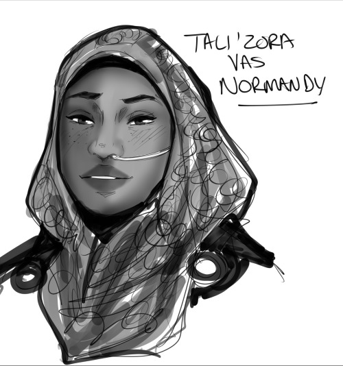 Sum More Human Tali And Garrus Doodles 