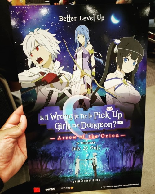 We are the premier of the #danmachiarrowoftheorion movie. #danmachi #arrowoftheorion #isitwrongtotry