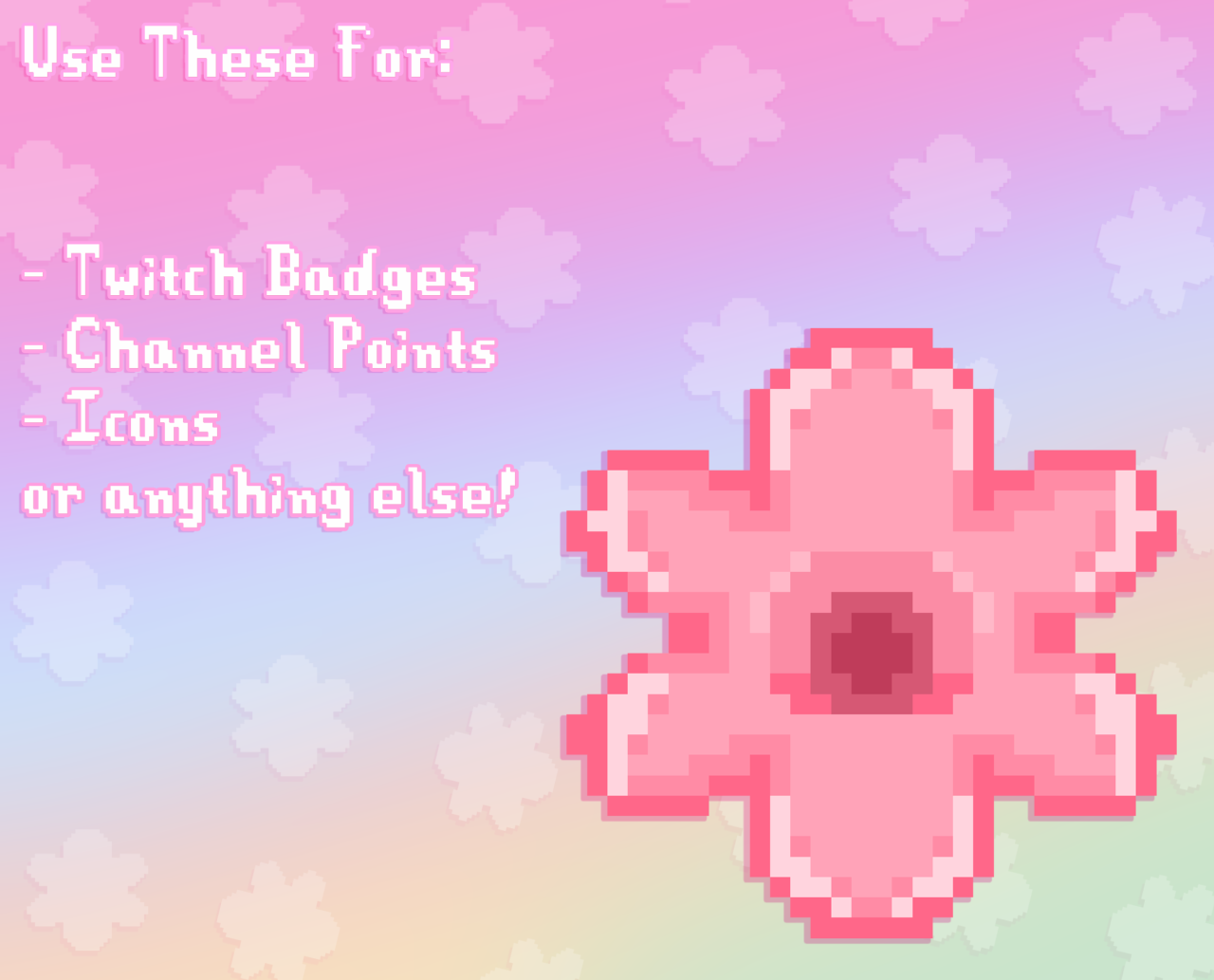 Twitch Flower Badges