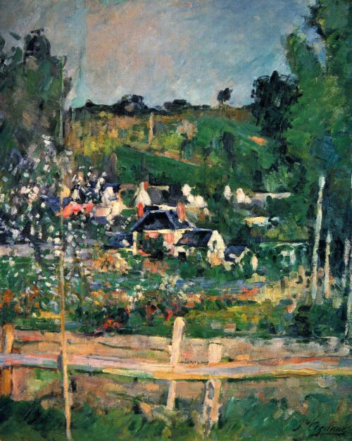 View of Auvers  - Paul Cezanne (1873)