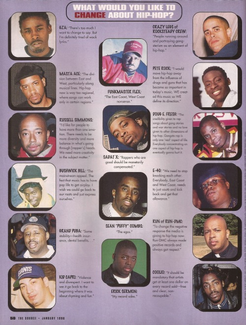 malcomxanaxxx:hiphopsoul-jalen:This is just fucking awesome. From The Source 1995 year-end wrap up i