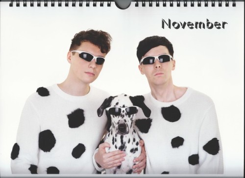 danandphilhq: Dan and Phil Calendar 2018.  7014 x 5100 full quality link