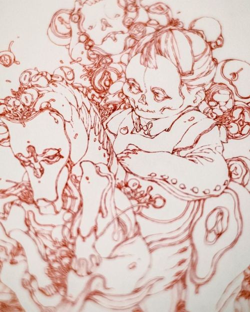 Skulls and Horse #inktober #inktober2019  www.instagram.com/p/B3TZTbig0Ic/?igshid=ky336y50vy