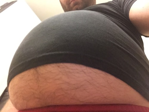 fatboybey:  This shirt fit last week. I can’t stop feeding my belly. It wants to get bigger and bigger