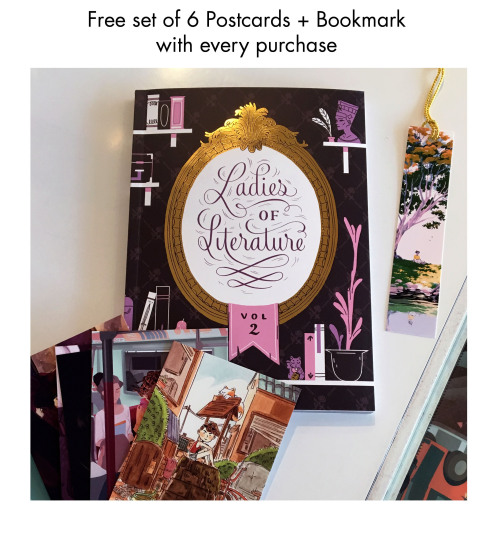 gallerynucleus:Ladies of Literature‬: Volume 2 is in stock and we’ve got some goodies to give away