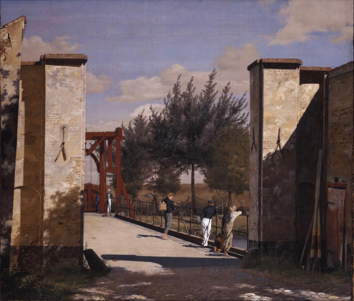poboh:  The North Gate of the Citadel, 1834, Christen Købke. Danish (1810 - 1848)