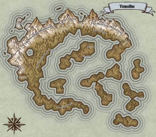 Taralin - one of the regions/locations from a DnD campaign I’m working on. Thirteen Bells - so far i