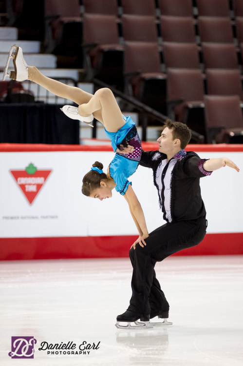 Mary Orr and Phelan Simpson competing in the 2014 Junior Canadian Nationals.(Source: Danielle Earl P