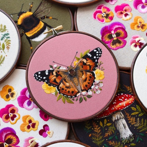 sosuperawesome: Embroidery Hoop Art and Patterns Emillie Ferris on Etsy