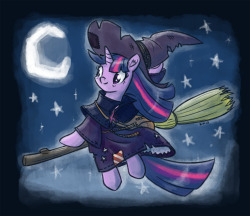 king-kakapo:   Today’s theme is Twilight as a witch.Which Witch? I dunno that’s up to you to decide.  October Drawfriend challenge from /mlp/’s draw thread for October 21, 2013. I have a feeling I’m also drawing way too many Twilight’s lately.