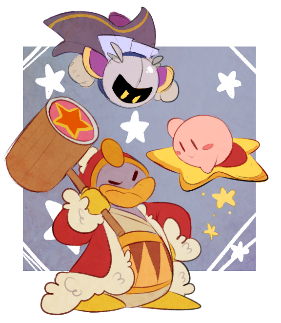 mooseman-draws:  kirby is too cute 