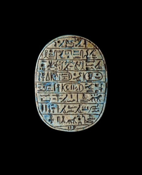 ancientpeoples: Commemorative scarab Egypt 18th Dynasty Steatite lion hunt scarab of Amenhotep III: 