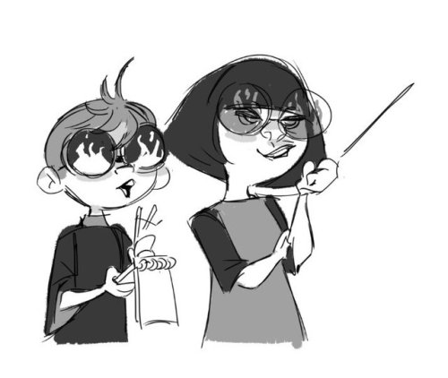 fishkinn: i drew them as older kids some more :’’’) this needs to be the incredibles 3! <3 <3 <3